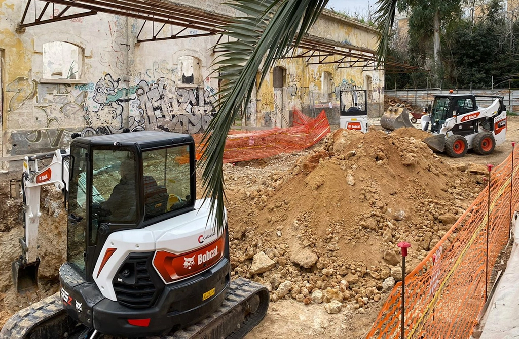 Bobcat Equipment Vital To Redevelopment Of Former Rossani Barracks In Bari In Italy