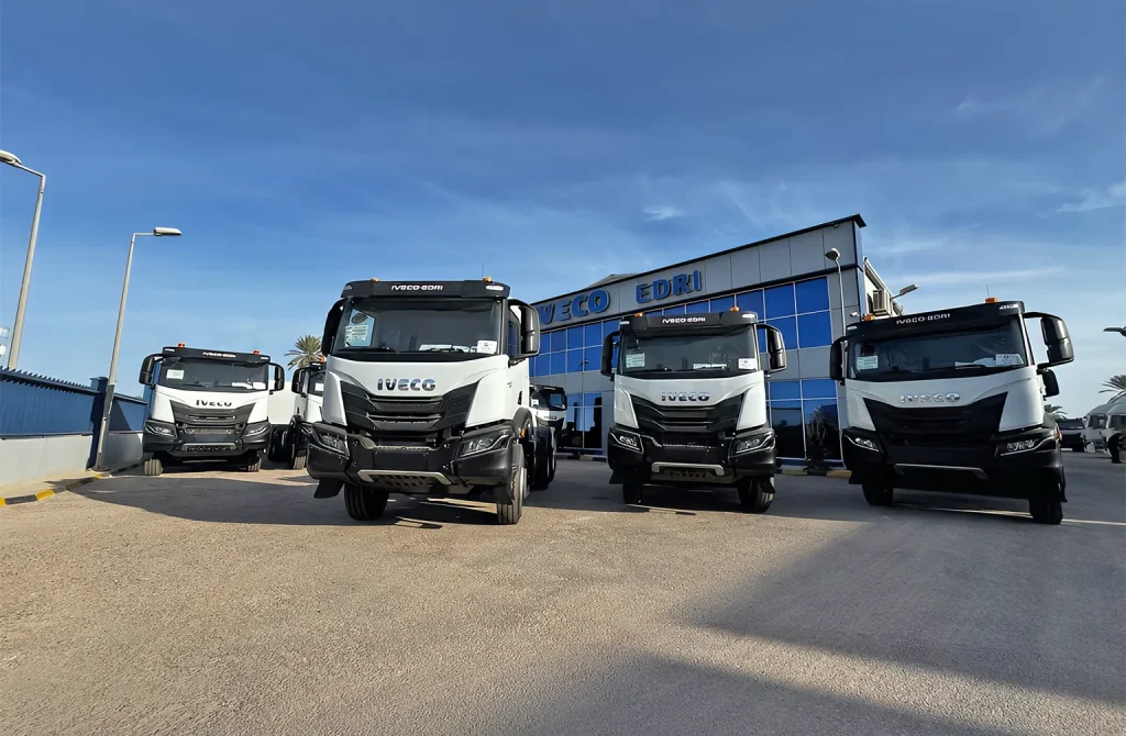 IVECO And EDRI - IMPORT IVECO TRUCKS AND SPARE PARTS Supply 20 IVECO T-Way Units With Robotized Gearbox To Libya Oil
