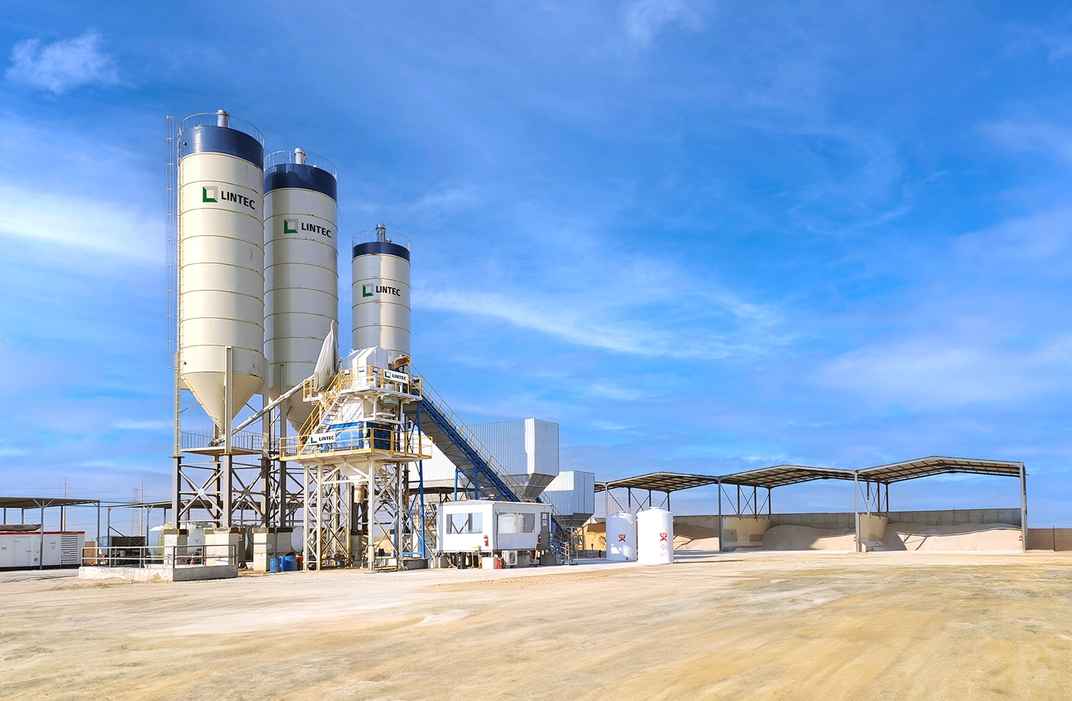 Multi-Task Deploys Lintec UCP120 Concrete Batching Plant For Petrochemical Storage Project In Saudi Arabia