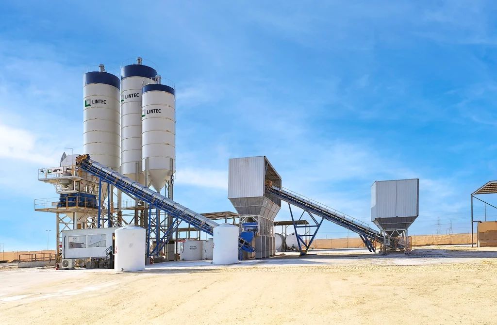Multi-Task Deploys Lintec UCP120 Concrete Batching Plant In Saudi Arabia Multi-Task Deploys Lintec UCP120 Concrete Batching Plant For Petrochemical Storage Project In Saudi Arabia