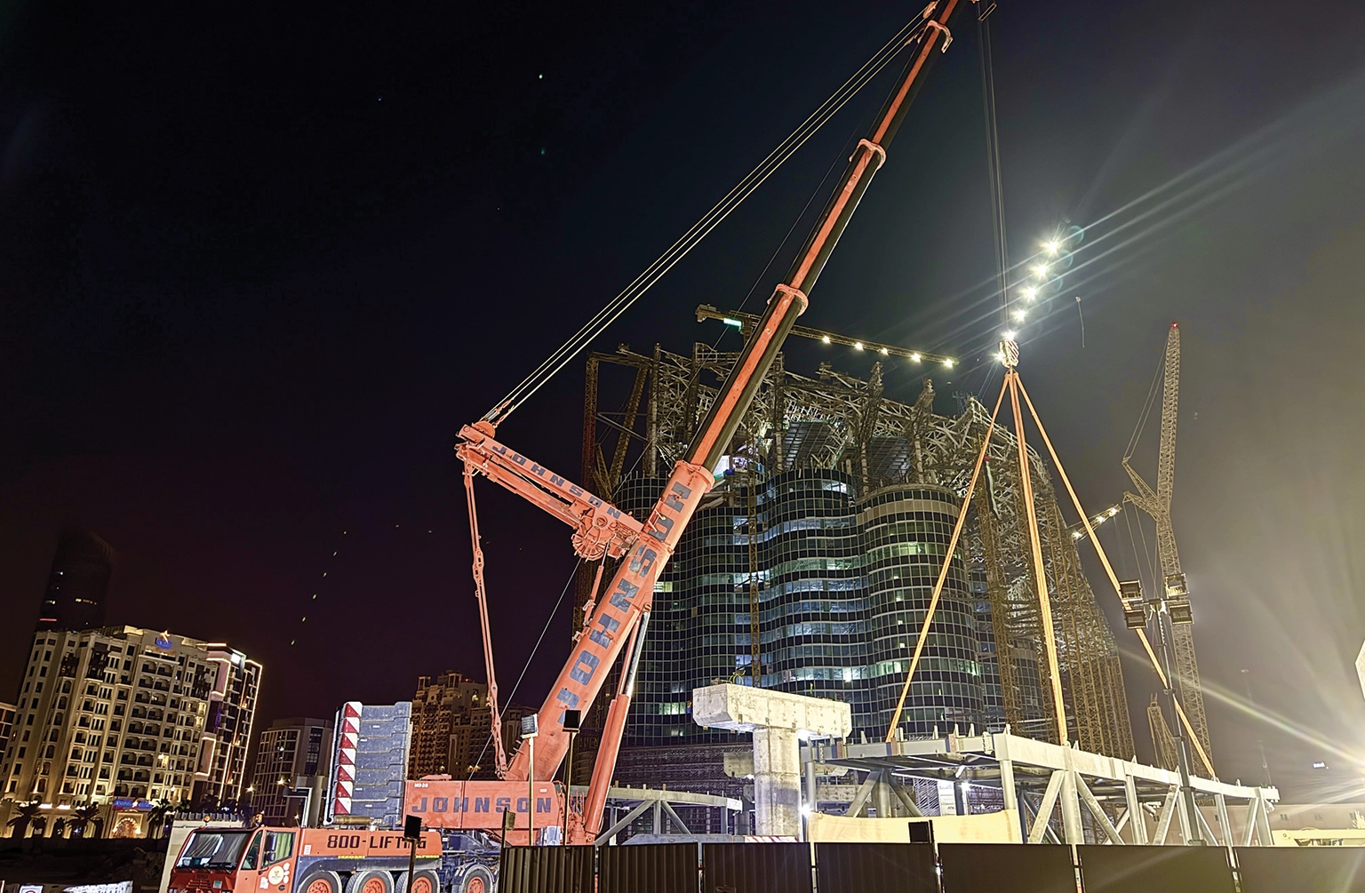 Johnson Arabia’s Successful Steel Bridge Lift In Jaddaf