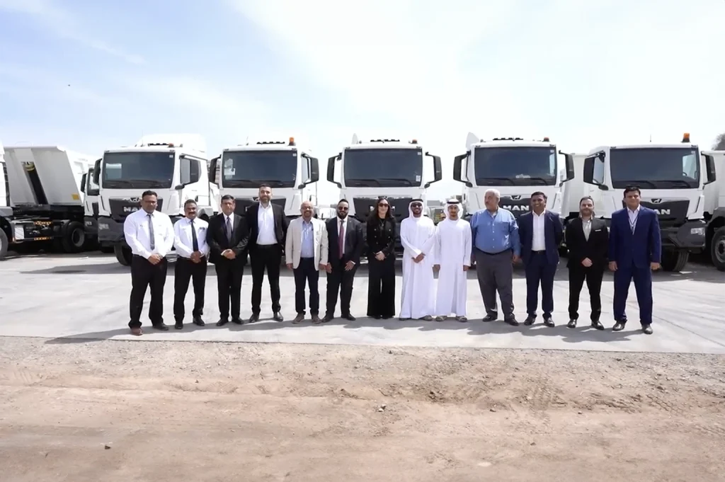 UMHE Delivers MAN TGS 6x4 Trucks To Ras Al Khaimah